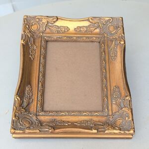 Retro Wood Gilded Photo Picture Frame Old Money Chic Fits 5x7 Pictures